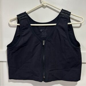 Prairie Wear Womens 2XL Hugger Prima Black Support Compression Recovery Bra